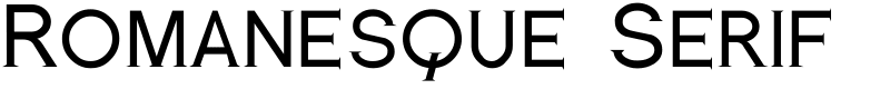 Romanesque Serif