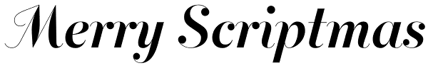 Merry Scriptmas