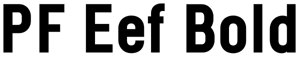 PF Eef Bold Font