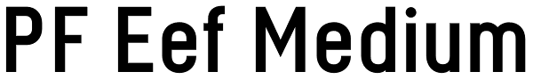 PF Eef Medium Font
