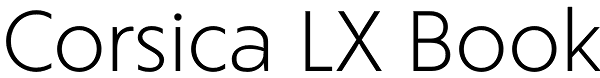 Corsica LX Book Font