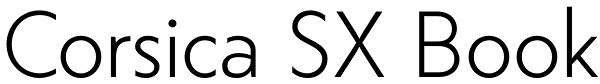Corsica SX Book Font
