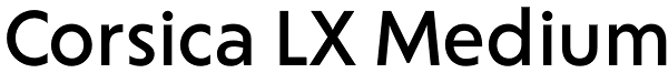 Corsica LX Medium Font