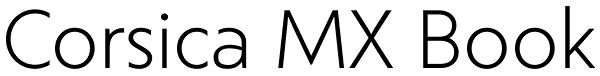 Corsica MX Book Font