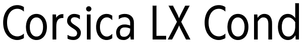 Corsica LX Cond Font