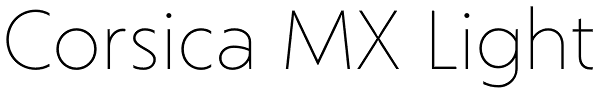 Corsica MX Light Font