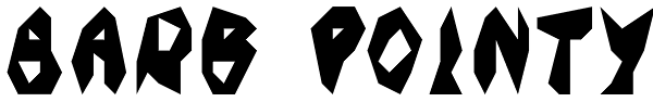 Barb Pointy Font