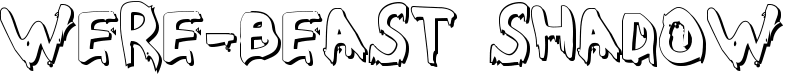 Were-Beast Shadow Font