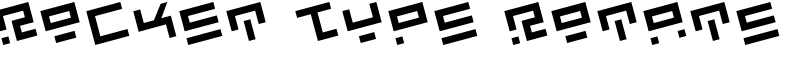 Rocket Type Rotate Font