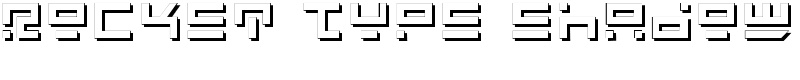 Rocket Type Shadow Font
