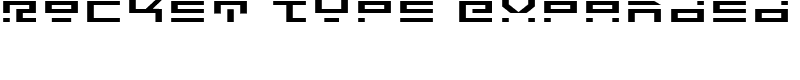 Rocket Type Expanded Font
