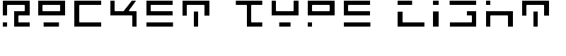 Rocket Type Light Font