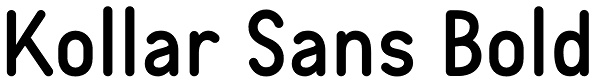 Kollar Sans Bold Font