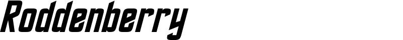 Roddenberry Font