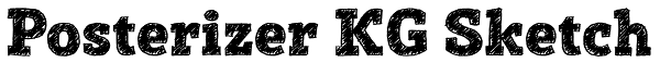 Posterizer KG Sketch Font