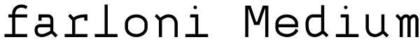 farloni Medium Font