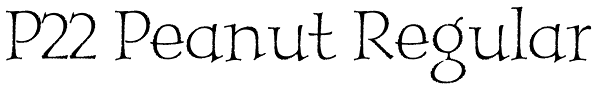 P22 Peanut Regular Font