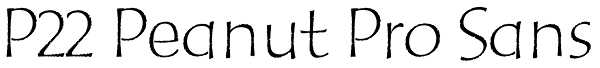 P22 Peanut Pro Sans Font