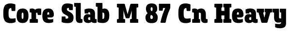 Core Slab M 87 Cn Heavy Font