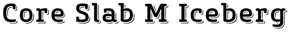 Core Slab M Iceberg Font