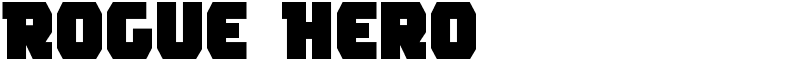 Rogue Hero Font