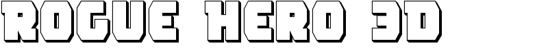 Rogue Hero 3D Font