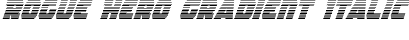 Rogue Hero Gradient Italic Font