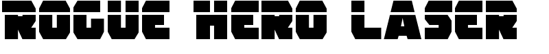 Rogue Hero Laser Font