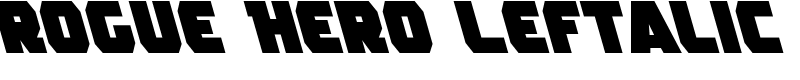 Rogue Hero Leftalic Font
