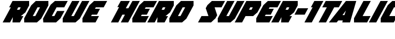 Rogue Hero Super-Italic Font