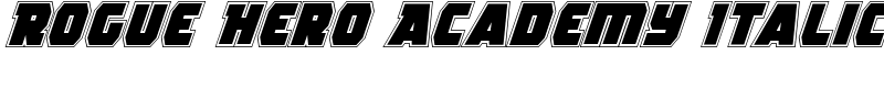 Rogue Hero Academy Italic Font