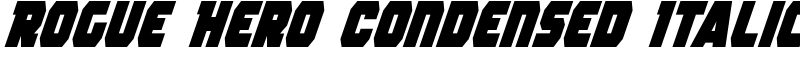 Rogue Hero Condensed Italic Font