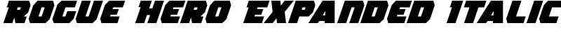 Rogue Hero Expanded Italic Font