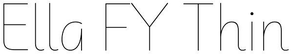 Ella FY Thin Font