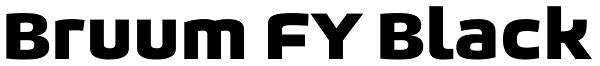 Bruum FY Black Font