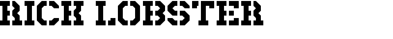 Rick Lobster Font