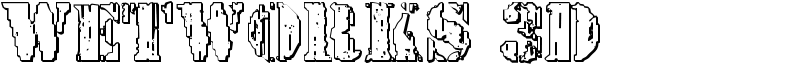 Wetworks 3D Font