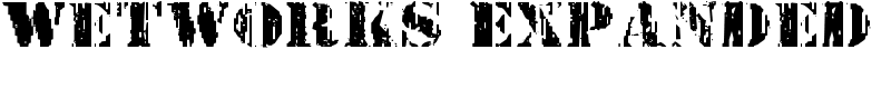 Wetworks Expanded Font