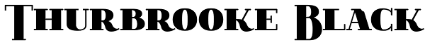 Thurbrooke Black Font