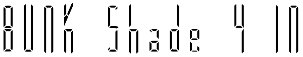 BUNK Shade 4 IN Font