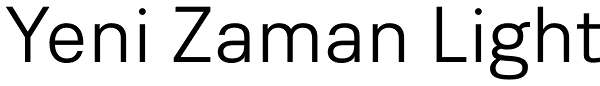 Yeni Zaman Light Font
