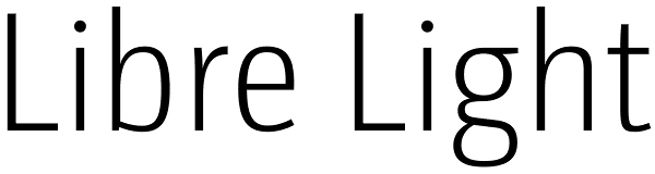 Libre Light Font