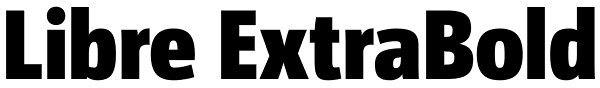 Libre ExtraBold Font