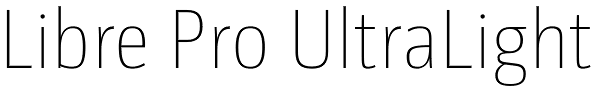 Libre Pro UltraLight Font