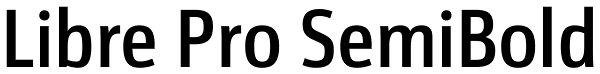 Libre Pro SemiBold Font