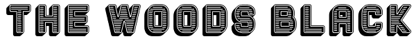The Woods Black Font