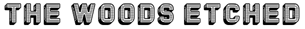 The Woods Etched Font