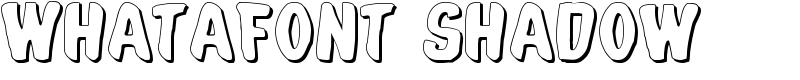 Whatafont Shadow Font