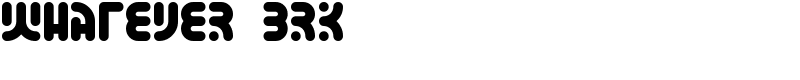 Whatever BRK Font