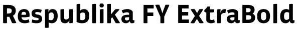 Respublika FY ExtraBold Font